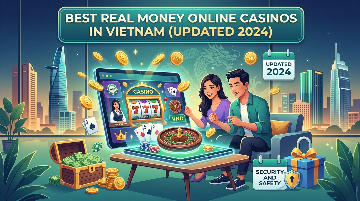 Các Sòng Bạc Trực Tuyến Tiền Thật Tốt Nhất Tại Việt Nam (Cập Nhật 2024)