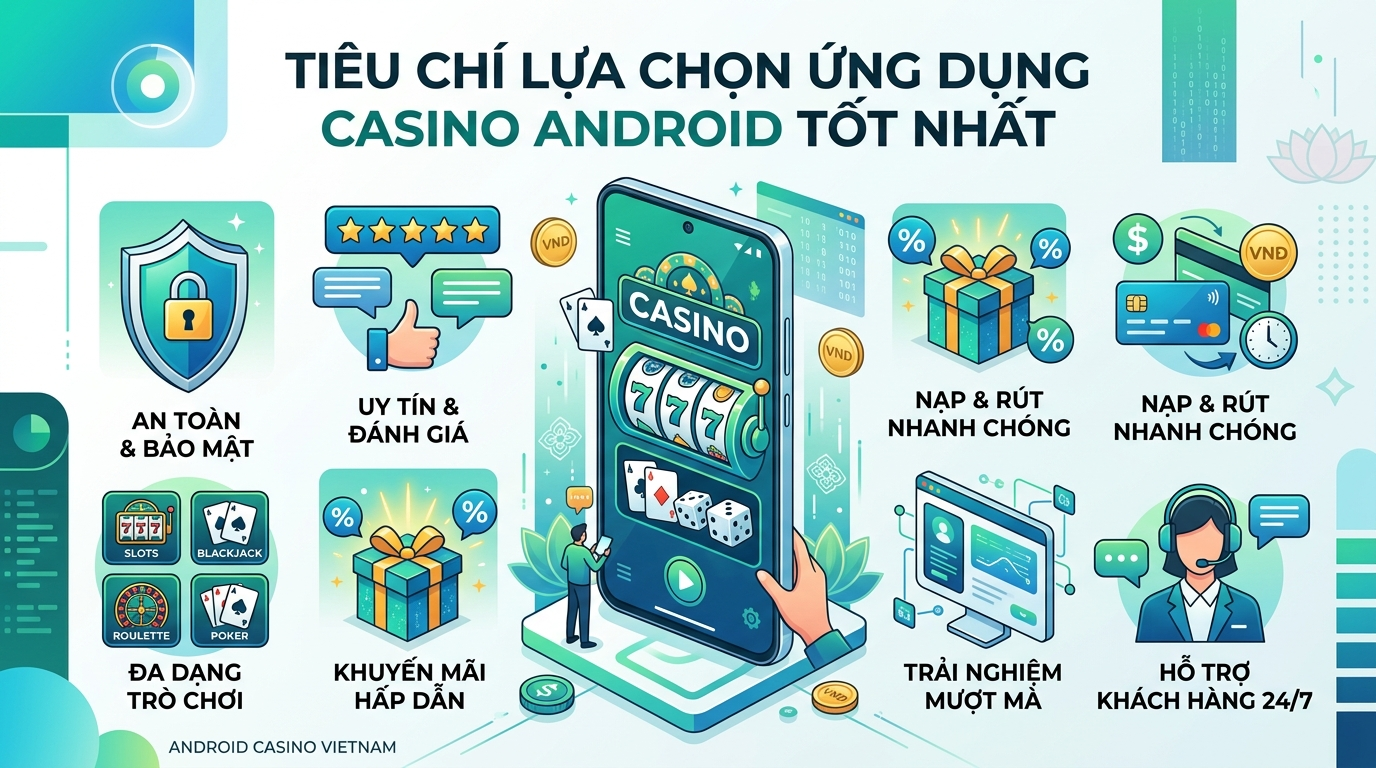 Các loại trò chơi phổ biến trên Android Casino Vietnam
