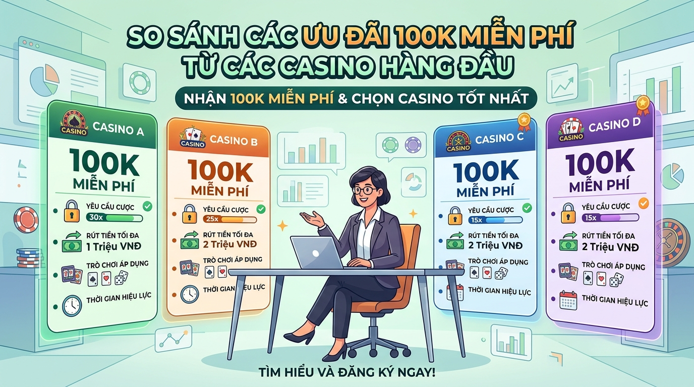 Best Casino Free 100K Bonus: So Sánh Ưu Đãi