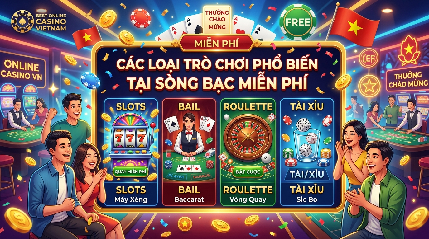 Sòng Bạc Trực Tuyến Miễn Phí Việt Nam: Top 2024