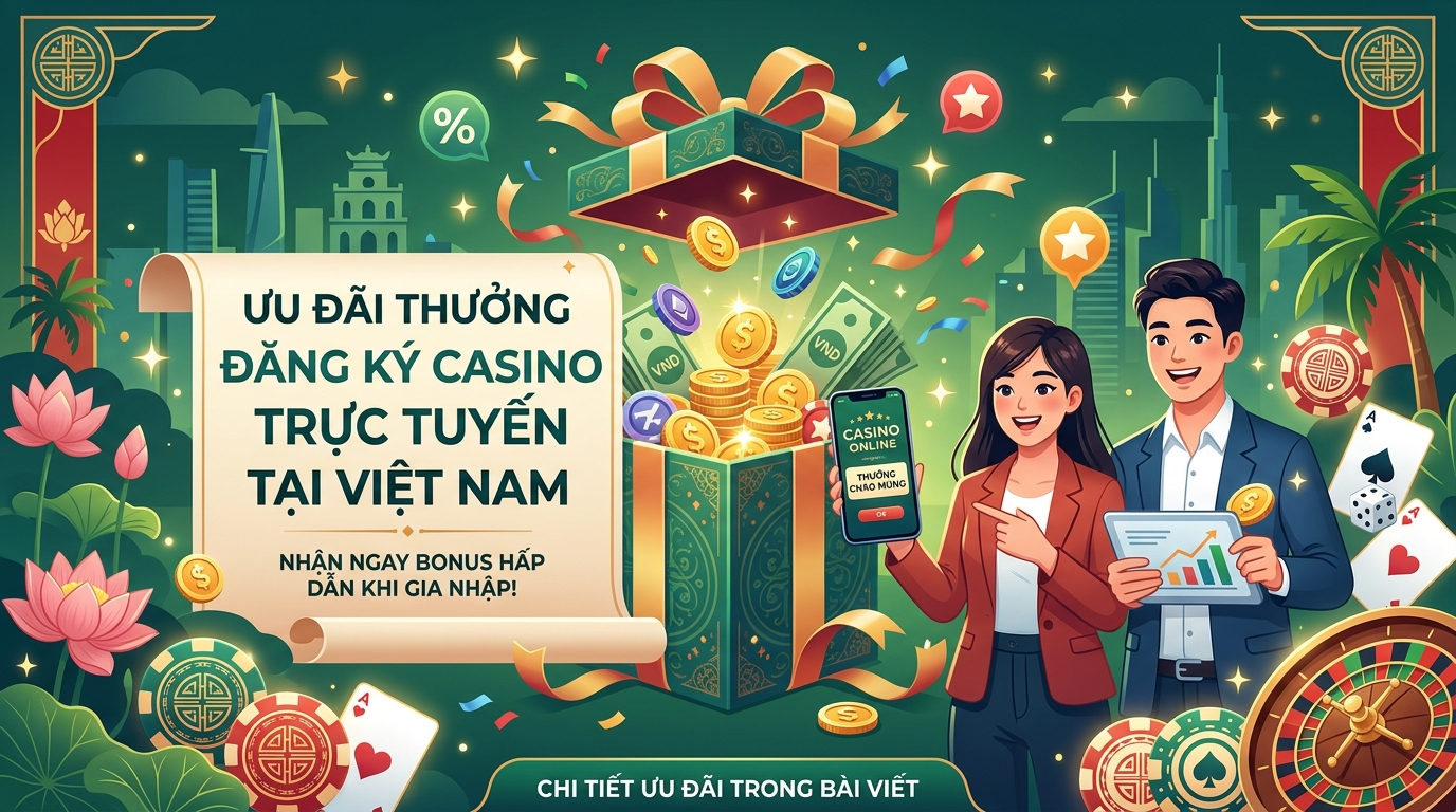 Casino Trực Tuyến & Thưởng Đăng Ký Tốt Nhất Việt Nam 2024
